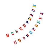 ERINGOGO 2 Peças 24 Campeonato Europeu De 2021 Decoração De Festa Anéis De Flores Bandeira Da Seleção Nacional De Futebol Internacional País Logotipo Poliéster Futebol Americano Ventilador