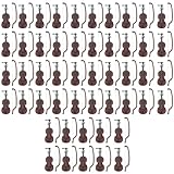 ERINGOGO 50 Conjuntos Enfeites De Violino Feriado Enfeite De Violino Modelo De Violino Em Miniatura Decorações Para Salas De Casa Estatueta De Violino Em Miniatura Foto Presente Resina