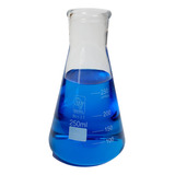 Erlenmeyer De Vidro Boca Estreita Graduado 250ml