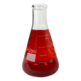 Erlenmeyer Frasco Graduado Vidro 125ml Boca Estreita Boro3 3