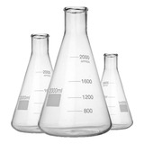 Erlenmeyer Graduado Vidro Boca Estreita 500 Ml 1 Peça