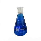 Erlenmeyer Graduado Vidro Boca Estreita 500ml C Rolha Poli