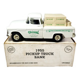 Ertl 1955 Pickup Truck Bank Miniatura De Ferro Cofre 1 25