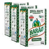 Erva Mate Barão Cotegipe Orgânica O Melhor Chimarrão 3und 1k