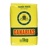 Erva Mate Canarias Chimarrão Pura Folha 1 Kg Uruguai