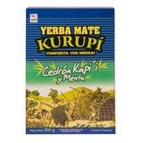 Erva Mate Kurupi Cedron Kapi Y Menta Caixa C 12 Unx 500g