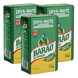Erva Mate Nativa O Melhor Chimarrão Barão Cotegipe 3 Und 1kg
