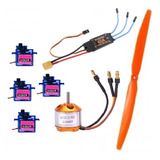 Esc Motor 4 X Servo Carb Hélice Aeromodelos Brushless