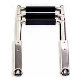Escada 3 Degraus Aço Inox Barcos Lanchas Veleiro Náutica