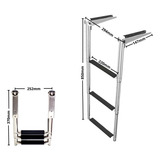 Escada 3 Degraus Em Aço Inox Barcos Lanchas Veleiro