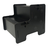 Escada Antiderrapante Pet Cachorro Gato Mdf 2 Degraus Preta