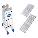 Escada Articulada Aluminio Andaime Multiuso 3x4 Trabalho