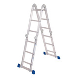 Escada Articulada Multifuncional 4 X 3 Mor Reforçada 8 Em 1 