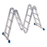 Escada Articulada Multifuncional 4 X 4 Mor Reforçada 8 Em 1 