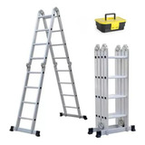 Escada De Aluminio 4x4 16 Degraus 4 7mts Handy Box Gratis