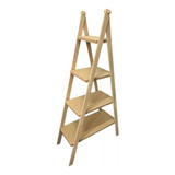Escada De Mdf Crú Escadinha 4 Degraus Monta Fácil Porta Doce