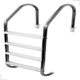 Escada De Piscina Em Aço Inox 304 C 4 Degraus Abs Sodramar