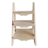 Escada Decorativa Mini Pinus Natural Porta Doces De Mesa