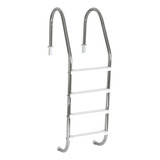 Escada Em Aço inox Para Piscinas C 4 Degraus Abs
