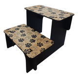 Escada Escadinha De Mdf 2 Degraus Para Pet Cachorro E Gatos