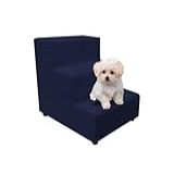 Escada Escadinha Pet Com 3 Degraus Para Cachorro Ou Gato Cor Azul