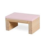 Escada Infantil Madeira Quarto E Banheiro Banquinho Rosa Bb