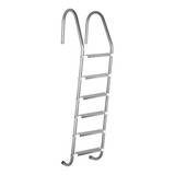 Escada Inox Para Piscina 6 Degraus Chumbadores Inox