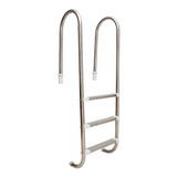 Escada Marinheiro Piscina Inox Lazer 3 Degraus Inox 316