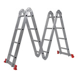 Escada Multifuncional 4x4 16 Degraus Aluminio Envio Rapido