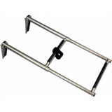 Escada Náutica Em Inox Retrátil P Barcos Lanchas 2 Degraus