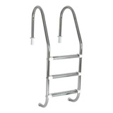 Escada Para Piscina Em Aço Inox C 3 Degraus Sodramar