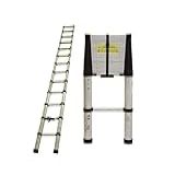 Escada Telescópica Alumínio 4 4m 15 Degraus Multifuncional