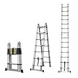 Escada Telescópica Aluminio Fortt 5m 8 8 Degraus ETA01 5m