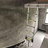 Escada Telescópica Dobrável Portátil De Alumiladder 1 5M 8 1M Escada De Extensão Com Ganchos E Estabilizador Carga Máxima 150Kg 330Lb E Comprimento Expandido 3 1M 10 1 Pés Chaser Of Light