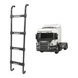 Escada Traseira Preta P Scania P94 310 Até 2018 4 Degraus