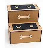 Escadinha Pet 2 Degraus Madeira 4mm MDF Antiderrapante Para Cachorro E Gato 30 Cm De Altura P-cama E Sofá