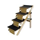 Escadinha Rampa Pet Altura Regulável Ate 80 Cm Antiderrapante