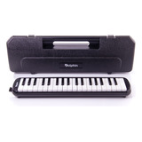 Escaleta Profissional 37 Teclas Com Case Preta Dolphin Cor Azul