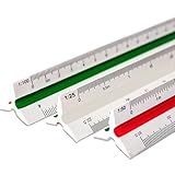 Escalímetro Com Estojo Régua Triangular Plástico 30cm Escalas N- 1