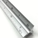 Escalimetro Régua Triangular Metal 30cm Escalas
