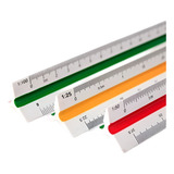 Escalímetro Régua Triangular Plástico 30 Cm N 1