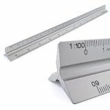 Escalímetro Triangular De Metal 30cm Régua Profissional Nº1
