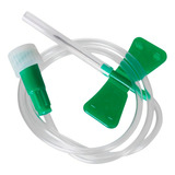 Escalpe 21g Verde Scalp Coleta Sangue Vácuo 100uni