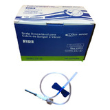 Escalpe 23g Azul Estéril Scalp Para Coleta A Vácuo 100 Unid