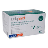Escalpe P coleta Múltipla 23g Tubo 7 Uso Único C 100 Und Capacidade Em Volume 23 Ml