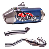 Escapamento Belparts Crf 230 Bhp Short Inox Azul Escape