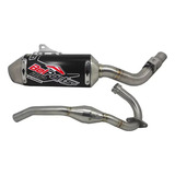 Escapamento Belparts Ttr 230 Bhp Short Inox Preto Completo