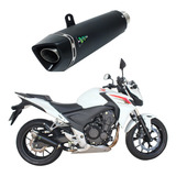 Escapamento Cb500f cb500x cbr500r 13 Preto Mod Prime