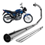 Escapamento Com Protetor Titan 150 2004 2005 2006 2007 2008