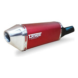 Escapamento Dore Curva Inox Cg 160 Titan 2025 Vermelho